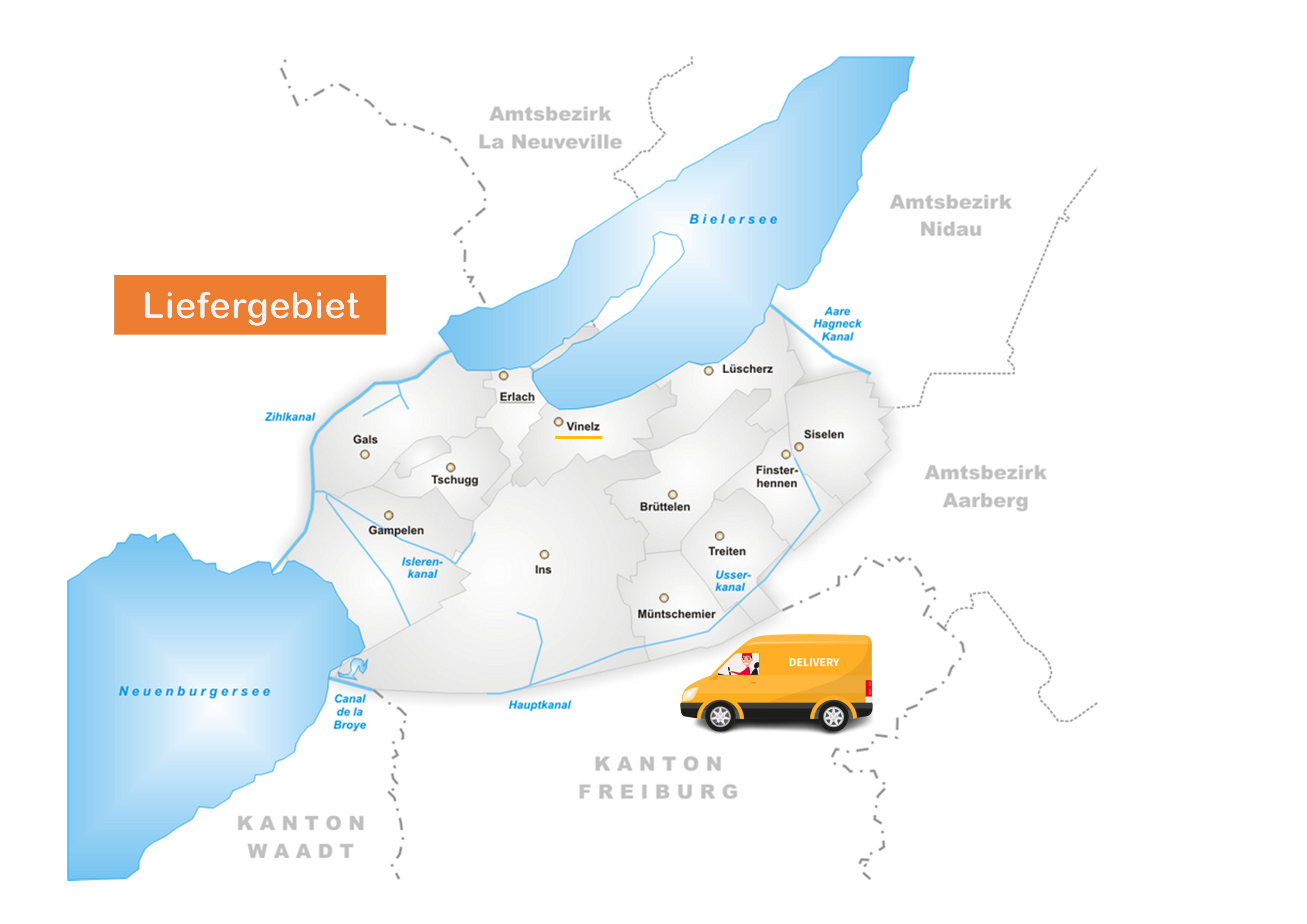 Liefergebiet Frischprodukte